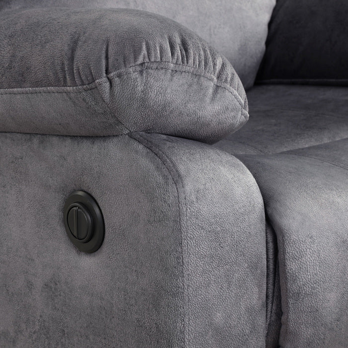 Milton 8101 Blue Gray Fabric Recliner