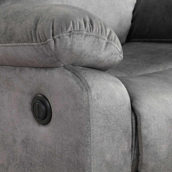 Milton 8102 Gray Fabric Electric Recliner