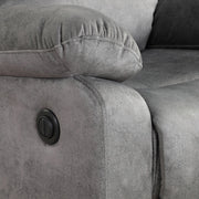 Milton 8102 Gray Fabric Electric Recliner