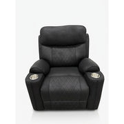 Milton 8305-RECL Black High Performance Manual Rocking Recliner w/ Cup Holders