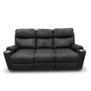 Milton 8305-SOFA Black High Performance Manual Rocking Sofa w/ Drop Down Tray