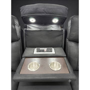 Milton 8305-SOFA Black High Performance Manual Rocking Sofa w/ Drop Down Tray