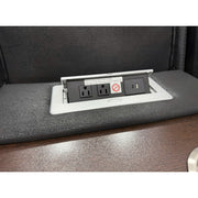 Milton 8305-SOFA Black High Performance Manual Rocking Sofa w/ Drop Down Tray