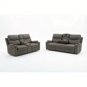 Milton 8306 Gray High Perfomance Manual Rocking Sofa Love Set