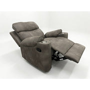 Milton 8306-RECL Gray High Performance Manual Rocking Recliner w/ Cup Holders