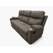 Milton 8306-SOFA Gray High Performance Manual Rocking Sofa w/ Drop Down Tray