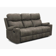 Milton 8306-SOFA Gray High Performance Manual Rocking Sofa w/ Drop Down Tray