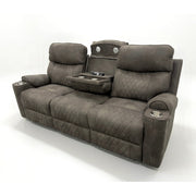 Milton 8306-SOFA Gray High Performance Manual Rocking Sofa w/ Drop Down Tray