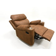 Milton 8307-RECL Brown High Performance Manual Rocking Recliner w/ Cup Holders