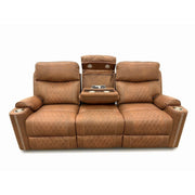 Milton 8307-SOFA Brown High Performance Manual Rocking Sofa w/ Drop Down Tray