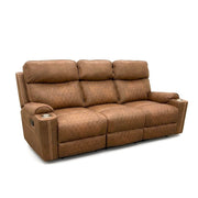 Milton 8307-SOFA Brown High Performance Manual Rocking Sofa w/ Drop Down Tray