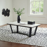 Ashley T770-1 Fostead Marble Rectangular Coffee Table