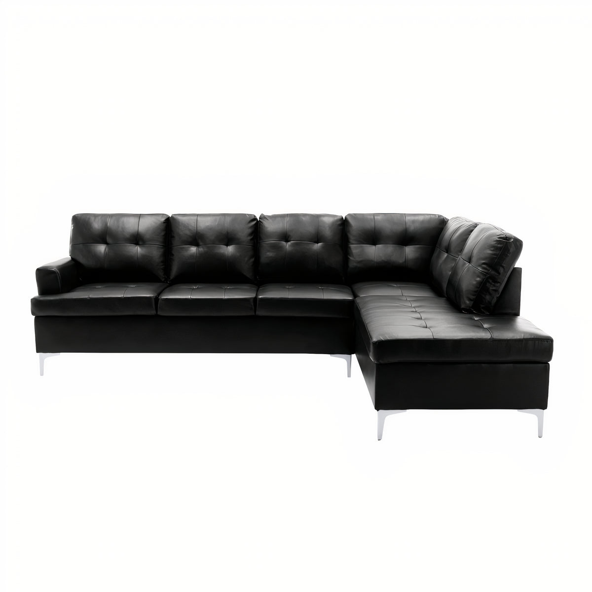Homelegance 8378BLK Barrington Black Sectional ( 2 Boxes )