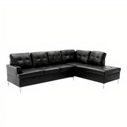 Homelegance 8378BLK Barrington Black Sectional ( 2 Boxes )