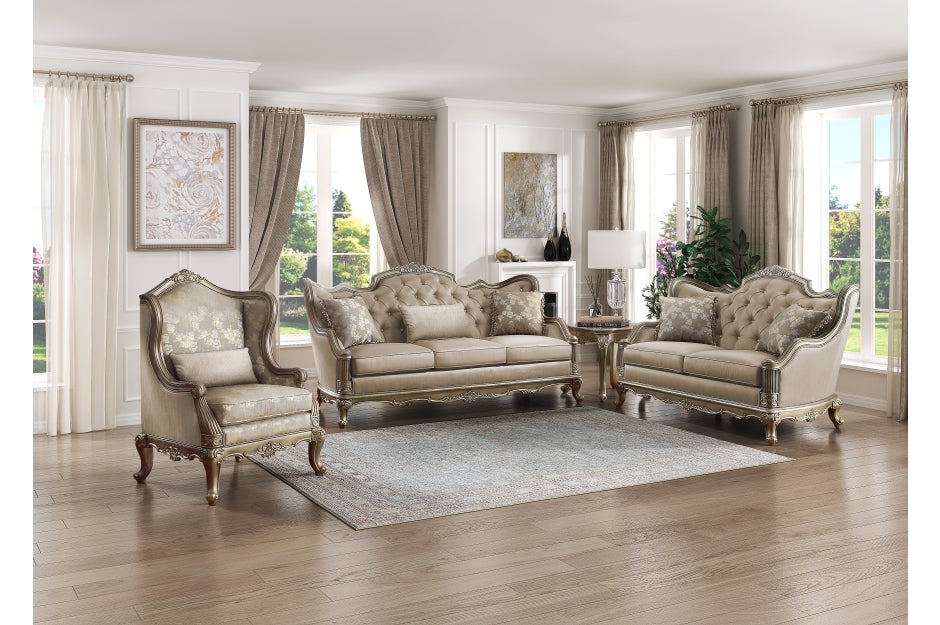 Homelegance 8412-3 Florentina Taupe Traditional Sofa