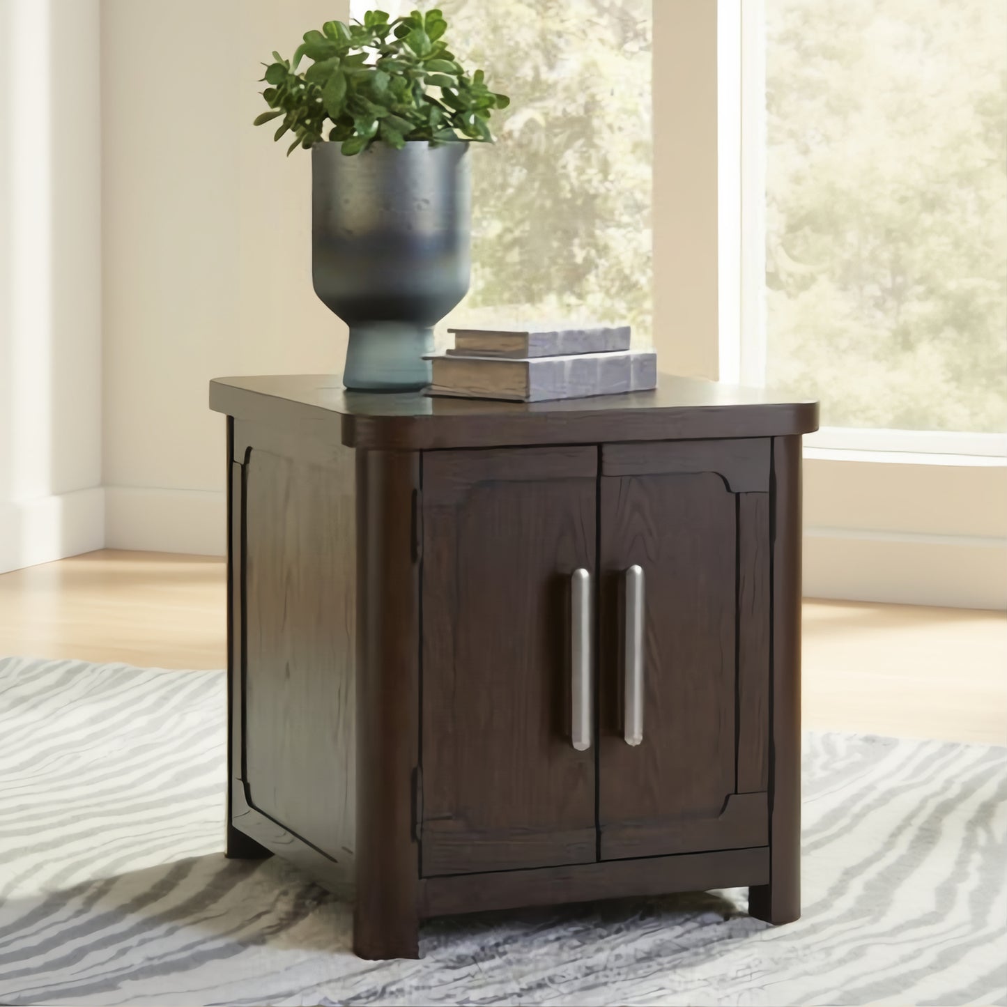 Ashley T678-3 Breckington End Table w/ Storage