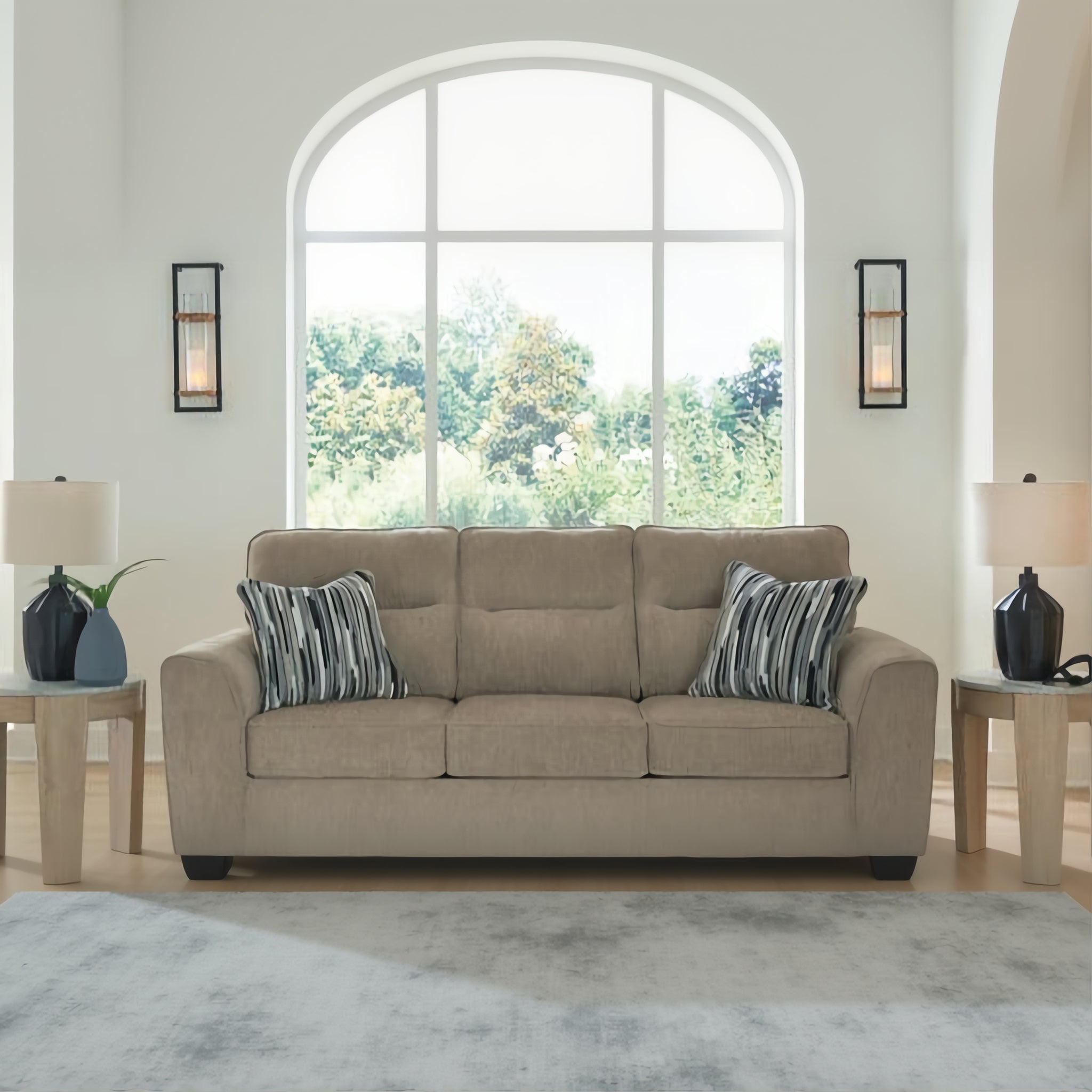 Ashley 3130435 / 438 Olten Mocha Sofa Loveseat Set