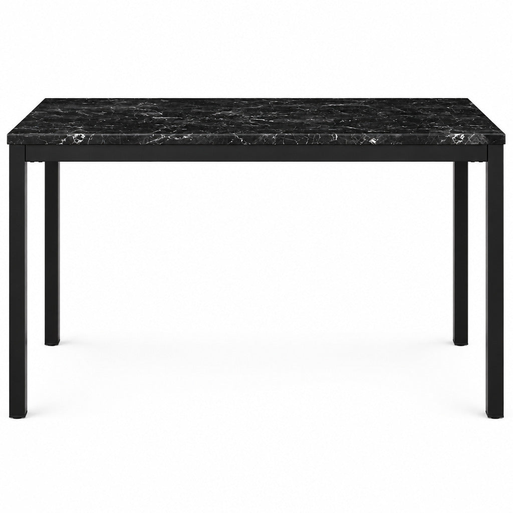 Homelegance 2601BK-48*5S1 Tempe Black Faux Marble 5pc Dining Set
