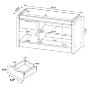 Coaster 910321 Arrington Smoked Oak Storage Bench