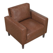 Homelegance 9203CHC-1 Malcolm Chocolate Faux Leather Accent Chair