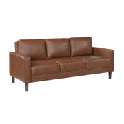 Homelegance 9203CHC-3 Malcolm Chocolate Faux Leather Sofa