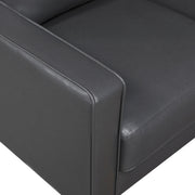 Homelegance 9203DGY-3 Malcolm Dark Grey Faux Leather Sofa
