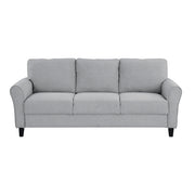 Homelegance 9209DG-3 Ellery Dark Gray Chenille Sofa