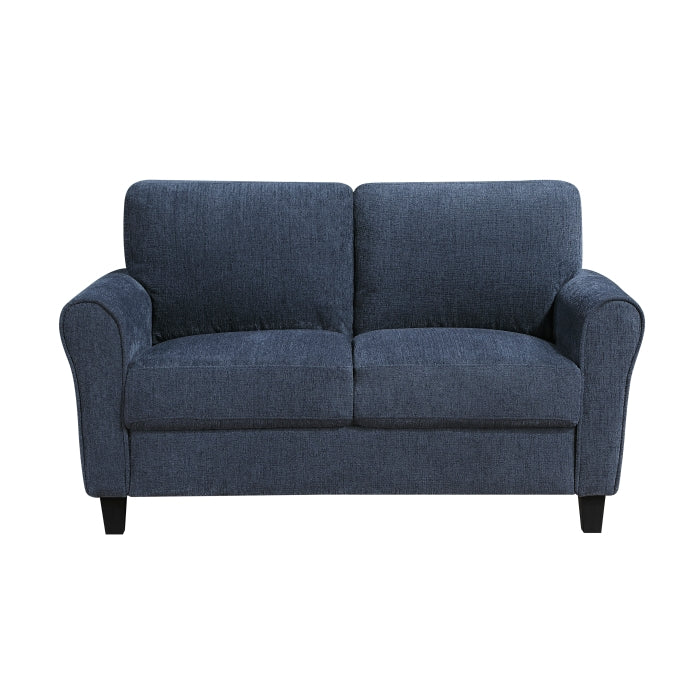 Homelegance 9209NFNV-2 Ellery Blue Chenille Loveseat