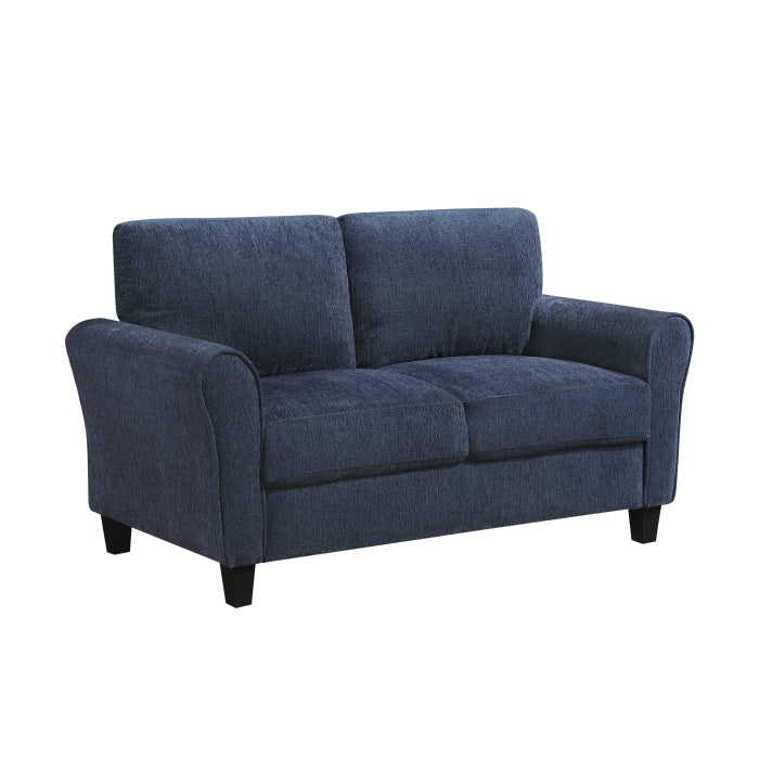 Homelegance 9209NFNV-2 Ellery Blue Chenille Loveseat