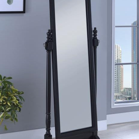 Coaster 950801 Cabot Wood Adjustable Full Length Cheval Mirror Black