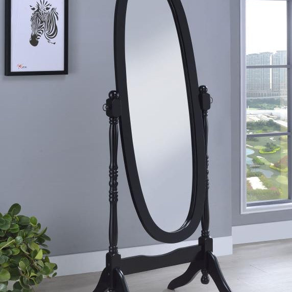 Coaster 950803 Foyet Wood Adjustable Full Length Cheval Mirror Black