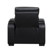 Homelegance 9516BLK-1PWH Fairway Black Power Reclining Chair w/ Power Headrest