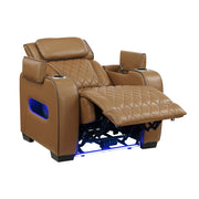 Homelegance 9516BRW-1PWH Fairway Brown Power Reclining Chair w/ Power Headrest