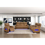 Homelegance 9516BRW-1PWH Fairway Brown Power Reclining Chair w/ Power Headrest