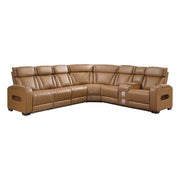 Homelegance 9516BRWS*33L2RCNPWH Fairway Brown 3-Piece Power Reclining Sectional