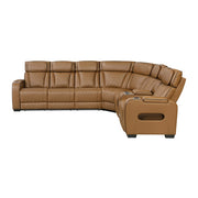 Homelegance 9516BRWS*33L2RCNPWH Fairway Brown 3-Piece Power Reclining Sectional