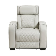 Homelegance 9516TPE-1PWH Fairway Taupe Power Reclining Chair w/ Power Headrest