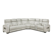 Homelegance 9516TPES*33L2RCNPWH Fairway Taupe 3-Piece Power Reclining Sectional