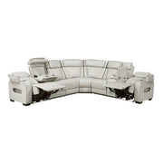 Homelegance 9516TPES*33L2RCNPWH Fairway Taupe 3-Piece Power Reclining Sectional