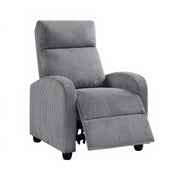 Homelegance 9588DGY-1PB Parsons Dark Gray Push Back Recliner
