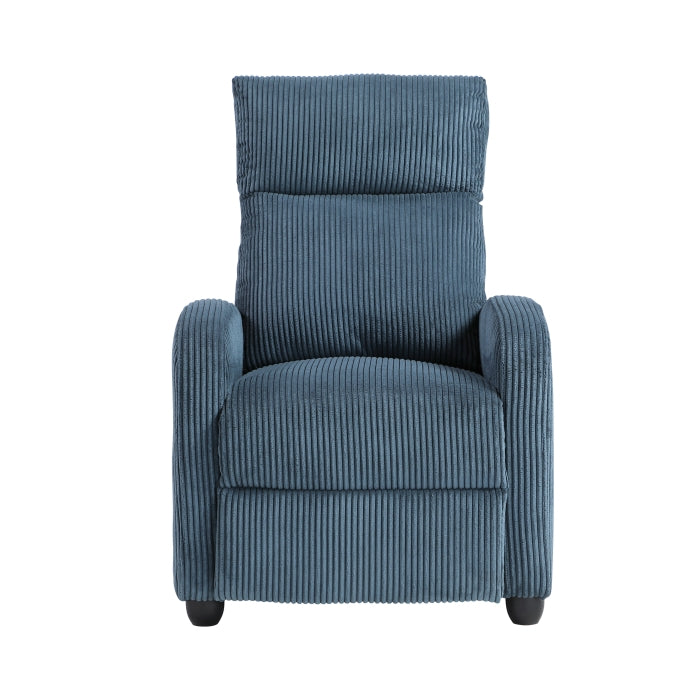 Homelegance 9588MDN-1PB Parsons Midnight Blue Push Back Recliner