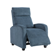 Homelegance 9588MDN-1PB Parsons Midnight Blue Push Back Recliner