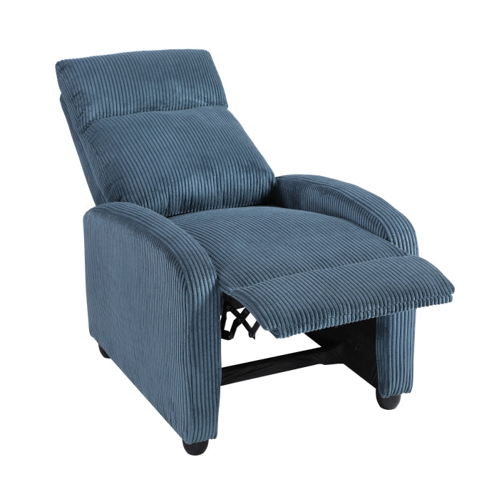 Homelegance 9588MDN-1PB Parsons Midnight Blue Push Back Recliner