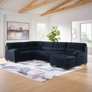 Ashley 24205S2 SimpleJoy Navy 3 Piece Sectional with Chaise