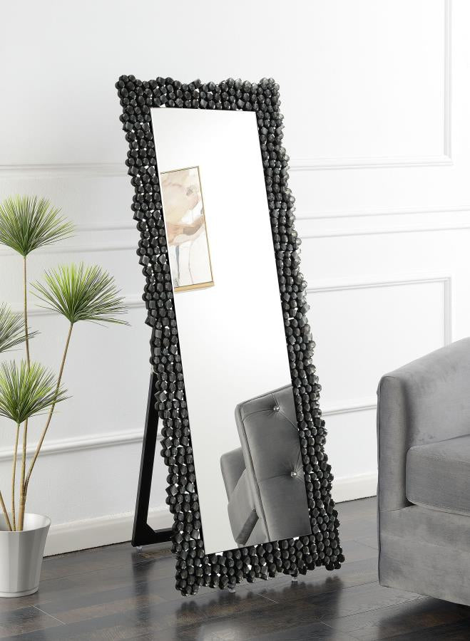 Coaster 961422 Mckay 24 x 63 Inch Acrylic Frame Standing Mirror Smokey Grey