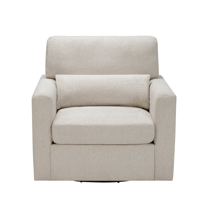 Homelegance 9630BE-1SW Pompano Beige Swivel Chair w/ Pillow