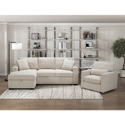 Homelegance 9630BE-1SW Pompano Beige Swivel Chair w/ Pillow