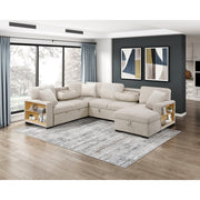 Homelegance 9630BE*42LRC Pompano Beige Sectional with Right Chaise
