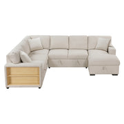 Homelegance 9630BE*42LRC Pompano Beige Sectional with Right Chaise