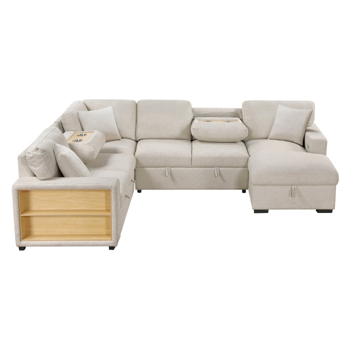 Homelegance 9630BE*42LRC Pompano Beige Sectional with Right Chaise